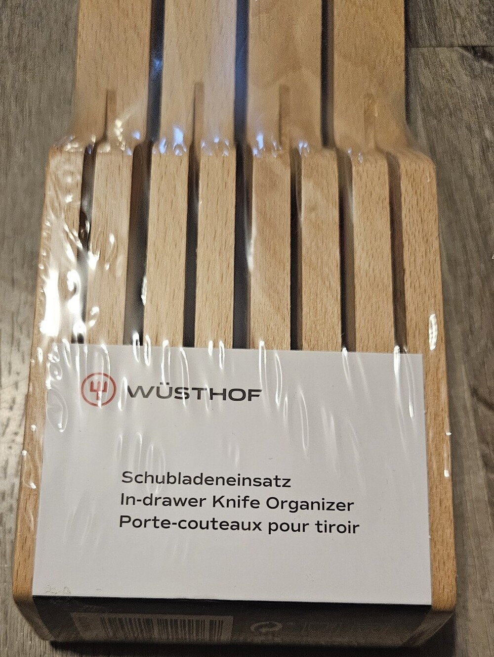 Wüsthof Small In-Drawer Knife Tray Natural & Black